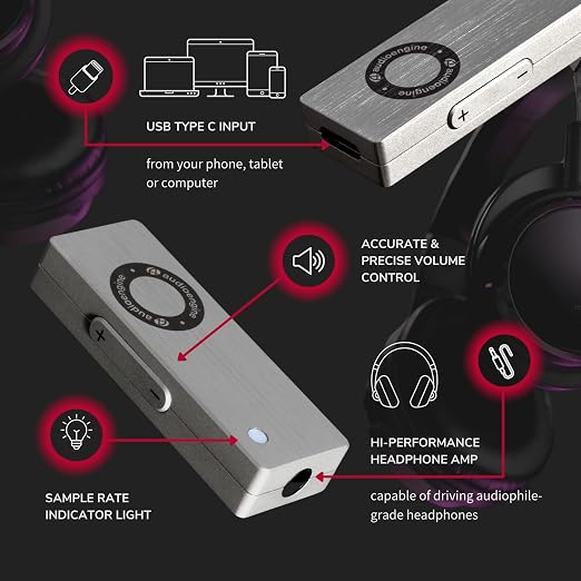 Audioengine DAC3 32-Bit Mobile Headphone Digital to Analog Converter - Image 4