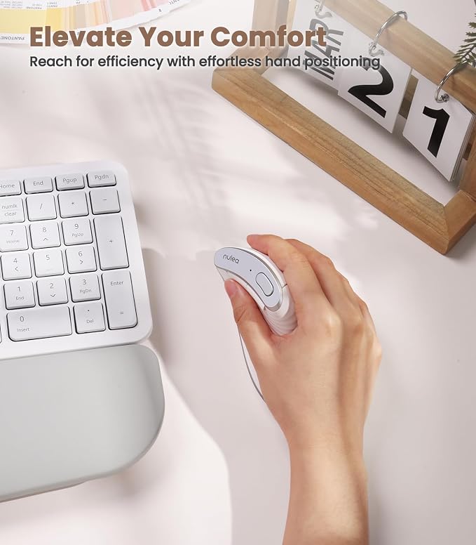 Nulea M510 Vertical Mouse Wireless, Ergonomic Mouse - Image 7