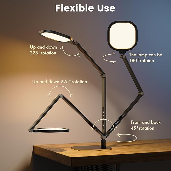 LED Desk Lamp for Home Office, 15W Computer Zoom Lighting - Image 4