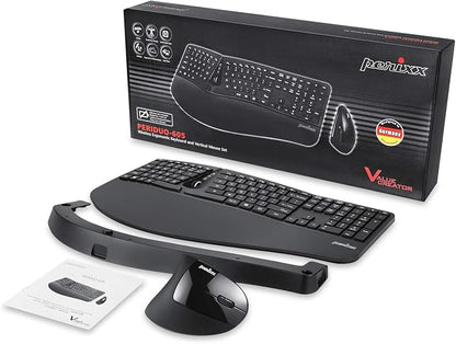 Perixx Periduo-605, Wireless Ergonomic Split Keyboard and Vertical Mouse Combo - Image 6