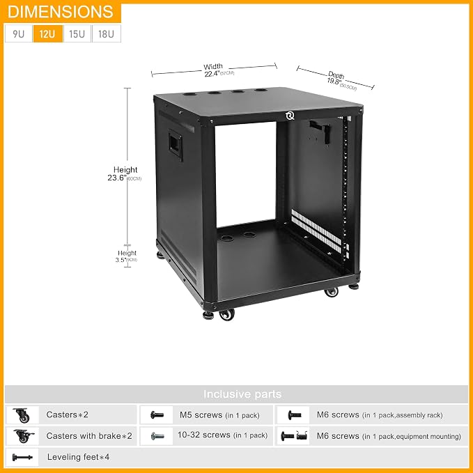 RIVECO POMU 12U Network & Stereo Rack - Image 2
