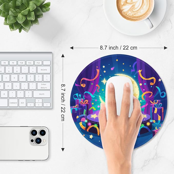 ITNRSIIET Mouse Pad Non-Slip Rubber Base Smooth Surface Stitched Edges - Image 3