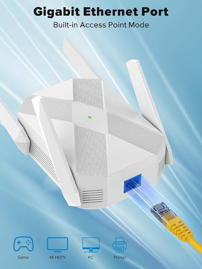 2026 AX3000 WiFi 6 Extender, WiFi Extender Signal Booster - Image 4