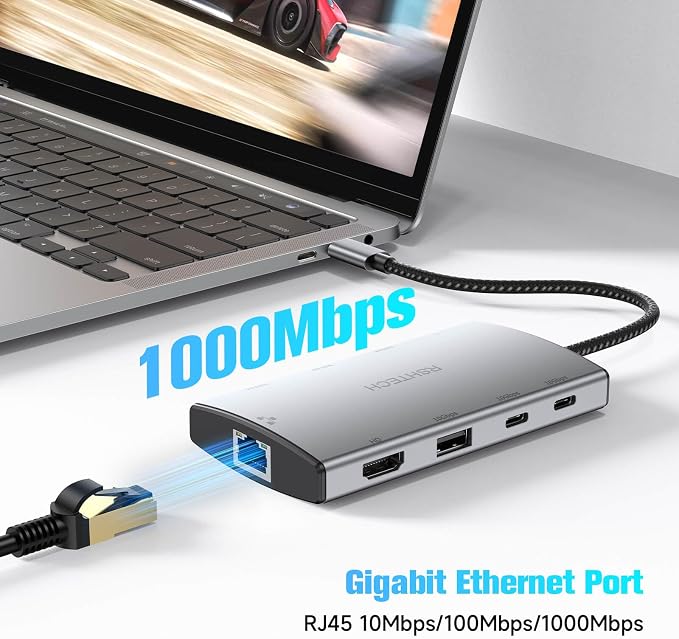 RSHTECH 9-in-1 USB C Hub Multiport Adapter - Image 6