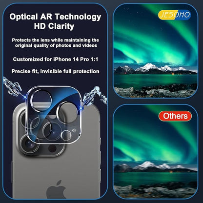 Blue Light Screen Protector for iPhone 14 Pro*2 Pack + 2 Pack Camera Lens - Image 7