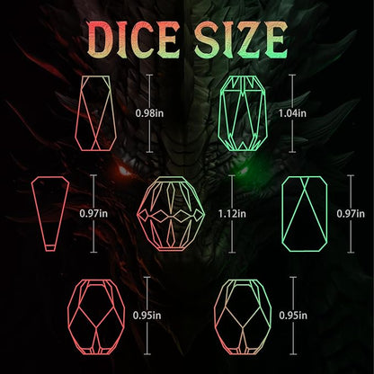 Metal DND Dice for Dungeons and Dragon, Metal Dice Set D and D - Image 7