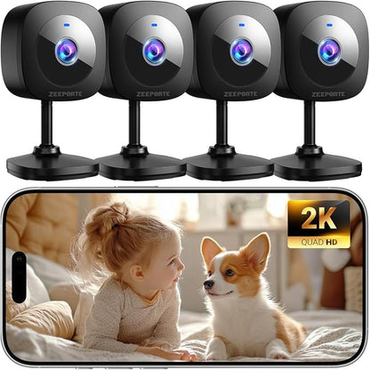 ZEEPORTE 2K Indoor Cameras for Home Security by ZEEPORTE+SECURITY