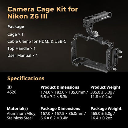 SmallRig Z6 III Camera Cage Kit - Image 9
