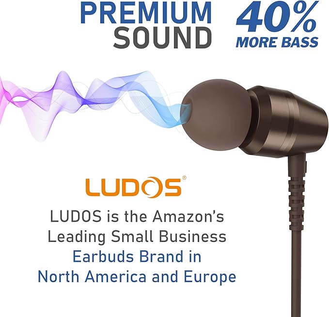 LUDOS OMNITONE Wired Earbuds in-Ear Headphones, 5 Year Warranty, Earphones - Image 7