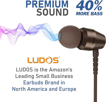 LUDOS OMNITONE Wired Earbuds in-Ear Headphones, 5 Year Warranty, Earphones - Image 7