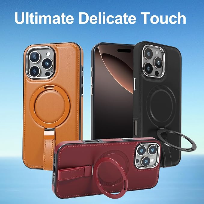 Leather Case, Suitable for iPhone 16 Case, Invisible Magnetic Design, Equipped - Image 7