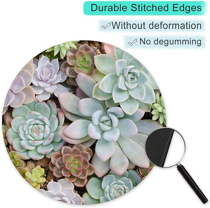 ITNRSIIET Round Mouse Pad with Stitched Edge Premium-Textured Waterproof - Image 5