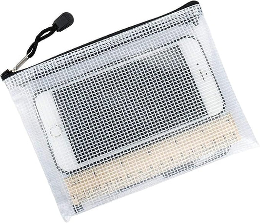 Oaimyy-24PCS-11 x 14" inches-Mesh Zipper Pouch, Plastic Zip File Folders Puzzle - Image 2