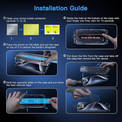 Uyiton Anti-Blue Light for iPhone 14 Screen Protector - Image 4