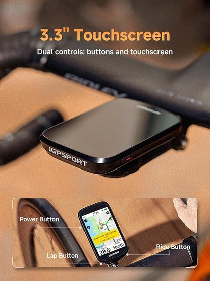 iGPSPORT BSC500 GPS Bike Computer, 3.3'' Touchscreen MAP & Voice Navigation - Image 3