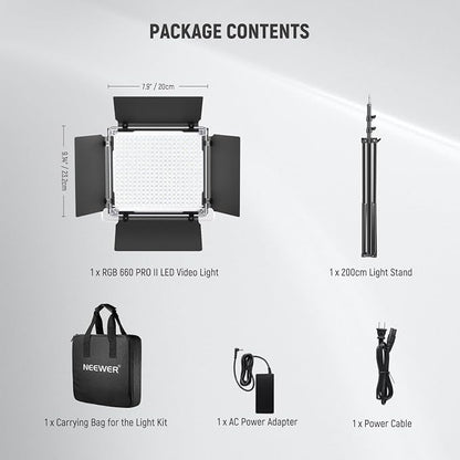 NEEWER Upgraded RGB LED Studio Video Light - Image 9
