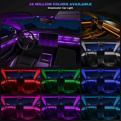 RGB Acrylic Interior Car LED Strip Light - Image 3