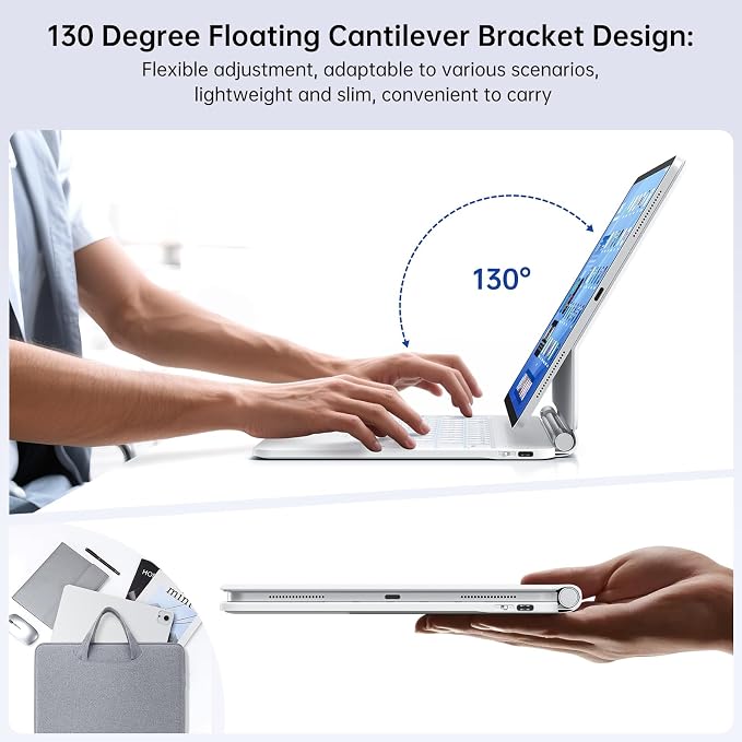 Keyboard Case with Stylus Pen for ipad Air 11-inchiPad Pro11 in Magic-Style - Image 5