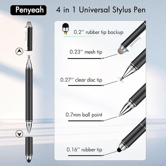 Penyeah Stylus Pen, 4 in 1 Disc Stylus Pens - Image 2