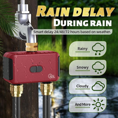 GIEX ZIGBEE 2-Zone Sprinkler Timer GX-03, Smart Irrigation Garden Hose Watering - Image 4