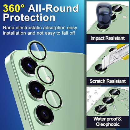 for Samsung Galaxy S25 Camera Lens Protector, Individual Metal Ring Tempered - Image 3