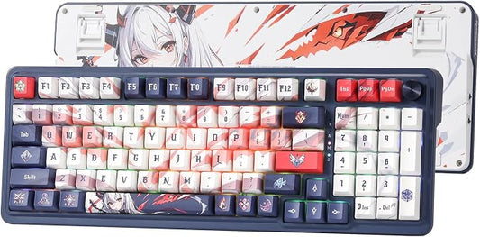 Redragon K686 PRO SE 98 Keys Wireless Gasket RGB Gaming Keyboard, 3-Mode Anime by REDRAGON