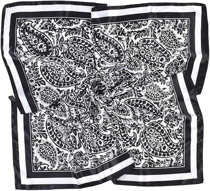 4Pcs Silk Head Scarves for Women Satin Hair Scarf 35”Large Square Bandana Silk - Image 2