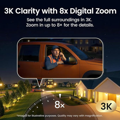 aosu T2 Pro Security Cameras Wireless Outdoor, 3K Dual Cam No Blind Spot - Image 5