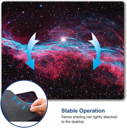 Galaxy Glitter Nebula Mouse Pad, Waterproof Non-Slip Rubber Base, 9.5"x7.9" Inch - Image 6