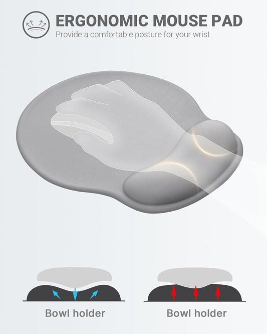 Ergonomic Mouse Pad Wrist Support, Comfortable Mouse Pad Wrist Rest, Relieve - Image 2