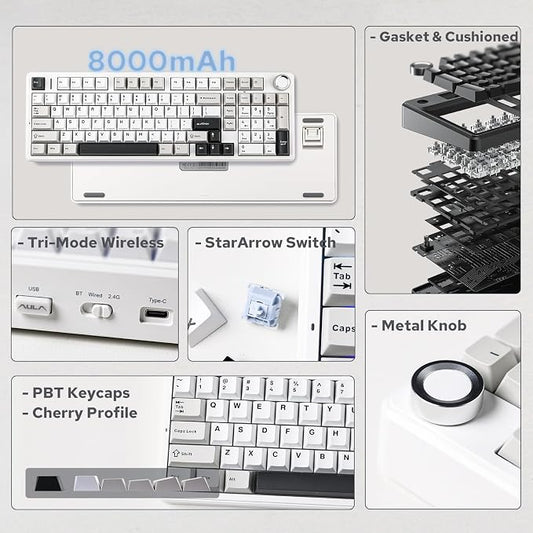 EPOMAKER X Aula F99 PRO Wireless Gaming Keyboard - Image 2