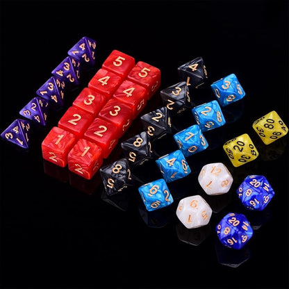 Extended RPG Dice Set 15 x 31 Polyhedral Dice - Image 3