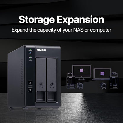 QNAP TR-002-A-US 2 Bay USB Type-C Direct Attached Storage - Image 4