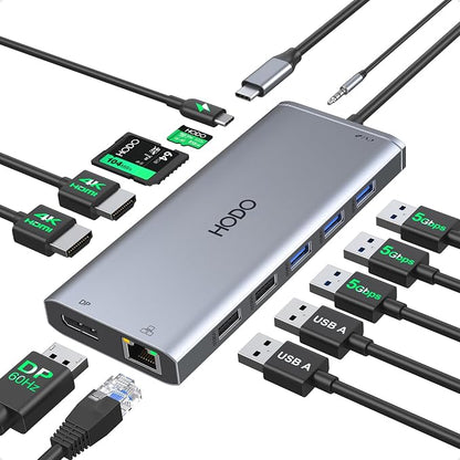 USB C Docking Station Dual Monitor by HODO