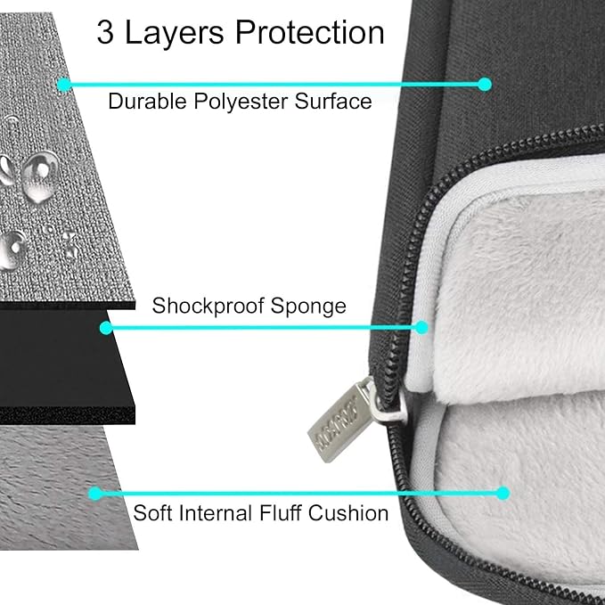 MOSISO Laptop Case 16 inch, 15-15.6 inch Laptop Sleeve Compatible - Image 3