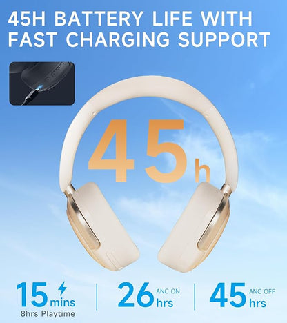 Atom Max - Hybrid Active Noise Cancelling Headphones, Hi-Res Audio, Wireless - Image 6