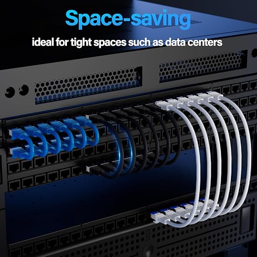 Cat6A Ethernet Cable Shielded 10Gbps 14 ft, Slim Shielded Ethernet Cable Cat 6 - Image 5