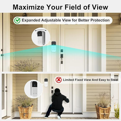 Swivel Mount for myQ Smart Garage Video Keypad, Weatherproof Angle Mounting - Image 4
