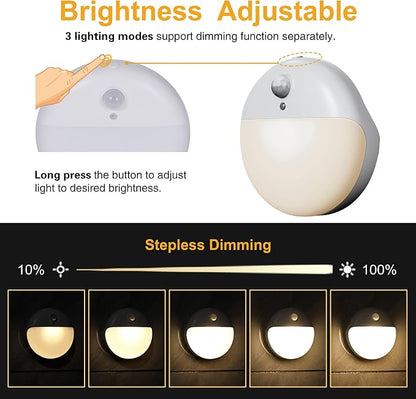 YUNLEX 2 Pack Motion Sensor Light Indoor, 2.6" Small Stick on Lights - Image 7