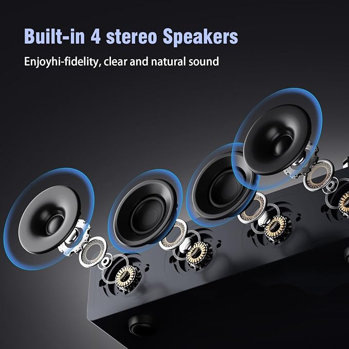 1 by ONE High Fidelity Record Player, All-in-One Turntable - Image 3