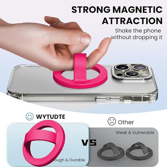 Magnetic Silicone Ring Grip Phone Holder, Loop Grip Phone Holder, Magnetic - Image 2