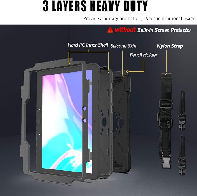 Samsung Galaxy Tab Active PRO 10.1 inch/Galaxy Tab Active4 PRO Case, Heavy Duty - Image 6