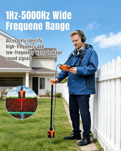 Outdoor Pipe Water Leak Detector, 5m Depth Underground Water Leak Detector - Image 3