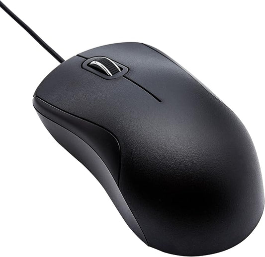Amazon Basics 3-Button USB Wired Mouse by AmazonBasics