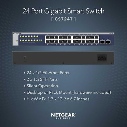 NETGEAR 24-Port Gigabit Ethernet Smart Switch - Image 2