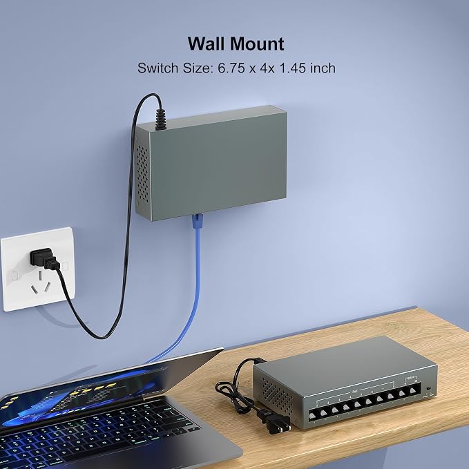 YuanLey 8 Port Gigabit PoE Switch - Image 8