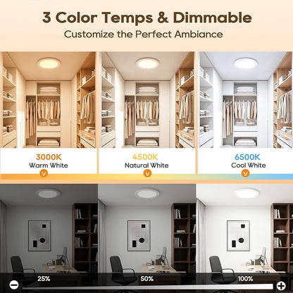 2 Pack Rechargeable Motion Sensor Ceiling Light, 8000mAh Battery Operated - Image 6