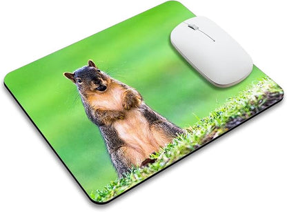 A Cute Animal on The Grass Mouse Pad Mat Rectangle Mousepad by Mzmrss