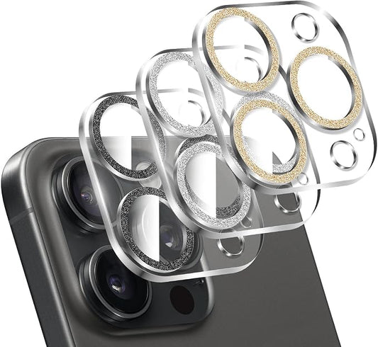 LucBuy 3PCS Sparkling Camera Lens Protector by LucBuy