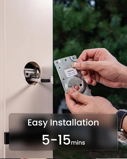DESLOC A100F Keypad Fingerprint Door Lock, Keyless Entry Door Lock, Smart Lock - Image 8